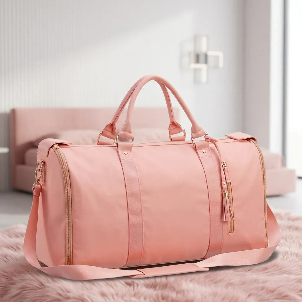 Sac de voyage cabine Rose Poudré — NuxeBag